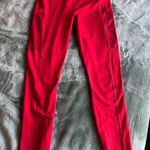 Fabletics Powerhold Red Leggings